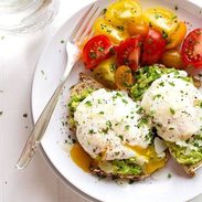 Poached Egg and Avocado Toast - this creamy, filling, real food breakfast just takes less than 10 minutes to prep! | pinchofyum.com