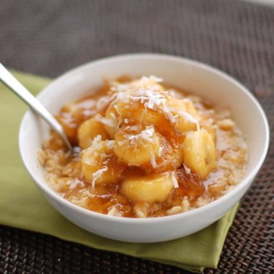 A picture of Caramelized Banana and Fig Oatmeal
