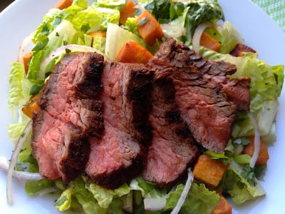 The-Dude-Diet-Spicy-Steak-Salad-with-roasted-sweet-potatoes