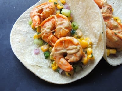 shrimp-tacos-with-corn-salsa-and-chipotle-avocado-crema-step-by-step-recipe