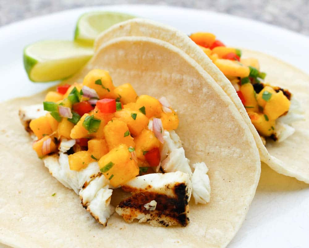 Best-Summer-Grilling-Recipes-Grilled-Halibut-Tacos-with-Peach-Salsa