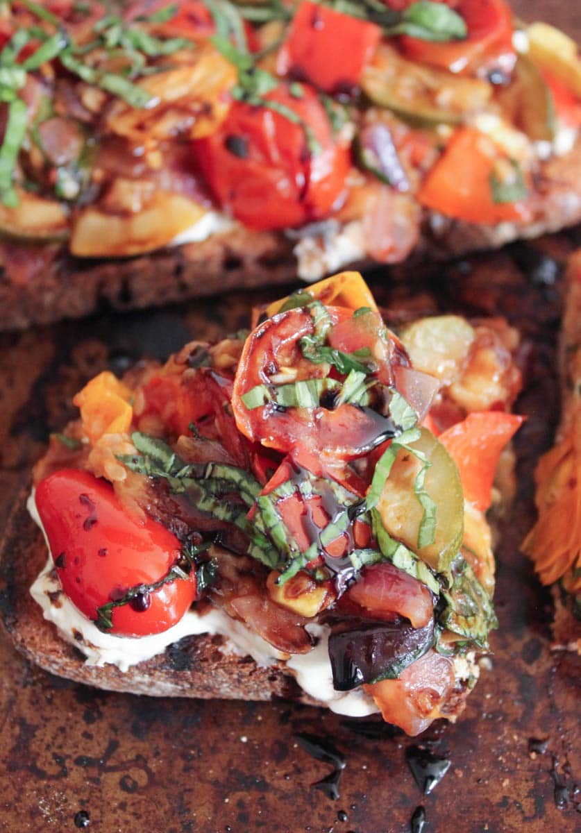 Ratatouille-Tartines-with-burrata-and-honey-balsamic-drizzle-12