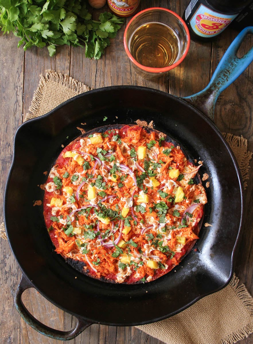 chipotle-chicken-tortilla-pizzas-with-pineapple-and-cilantro
