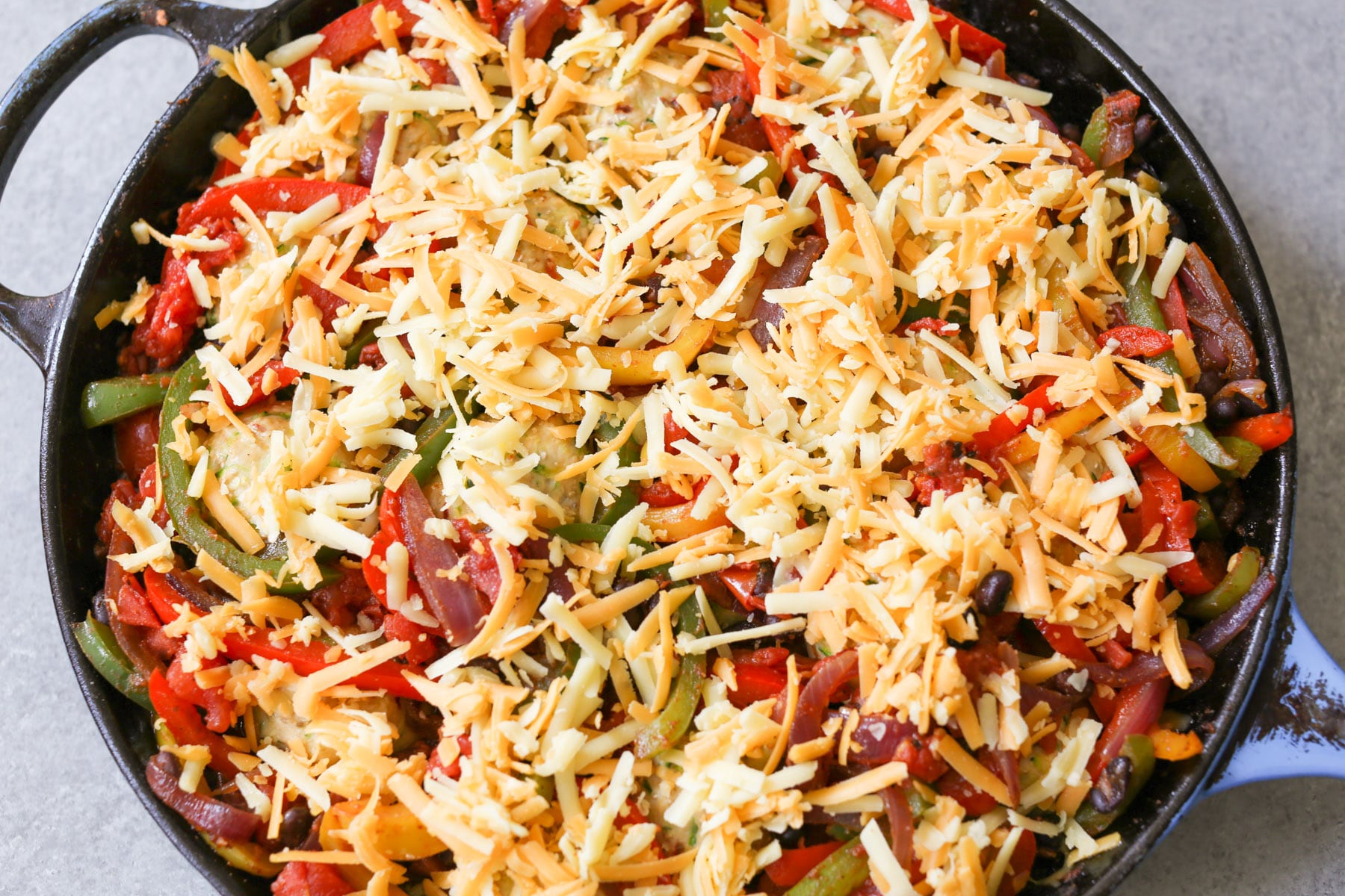 Gluten-Free-Chicken-Meatball-Fajita-Skillet-step-8