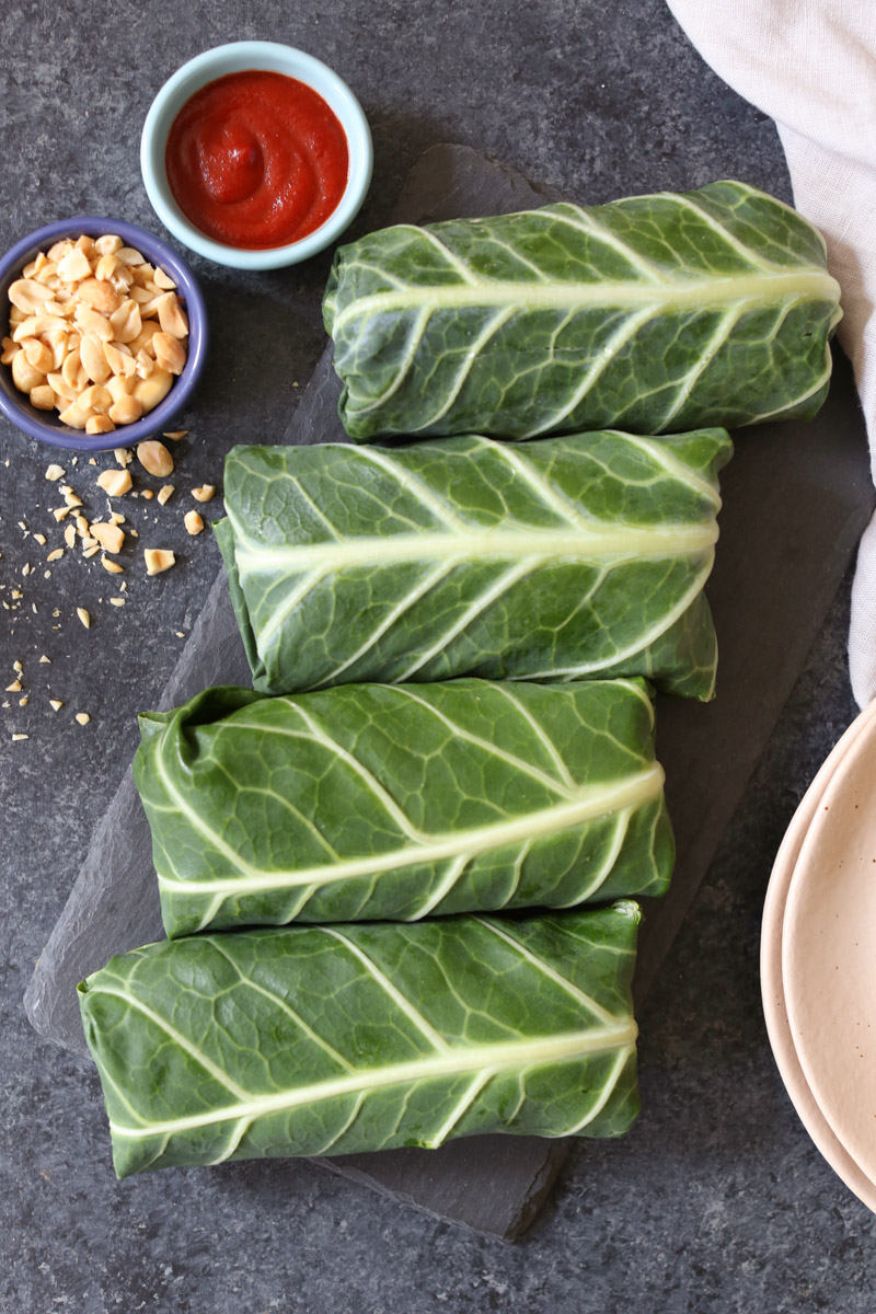 sriracha-chicken-salad-collard-wraps-with-mango-avocado-and-slaw-2