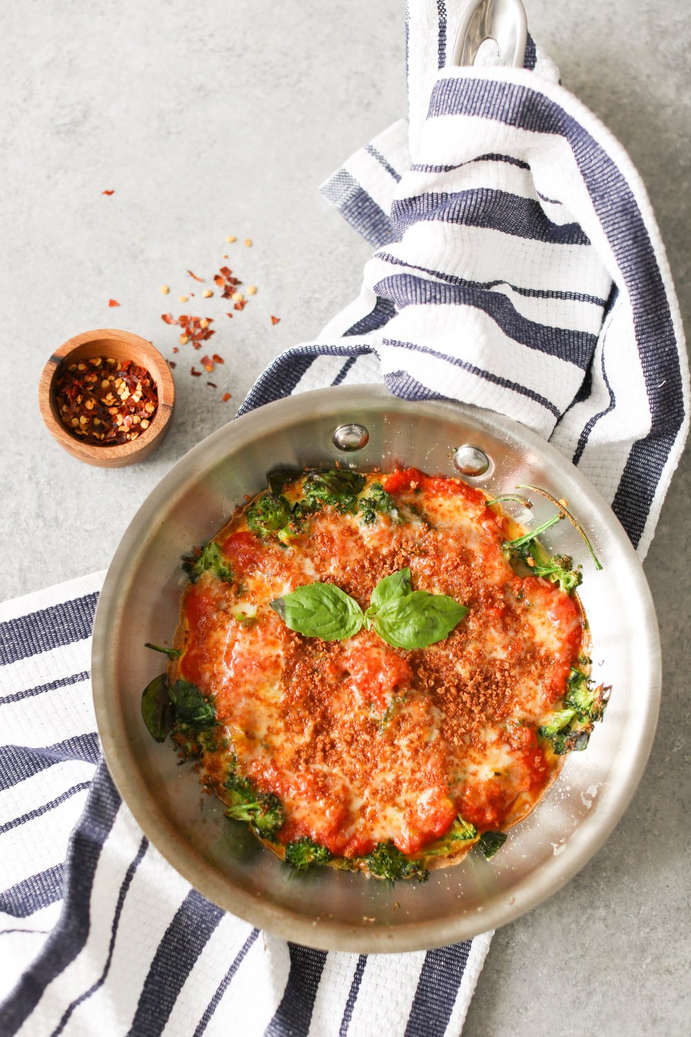 Personal Broccoli Parm Frittata