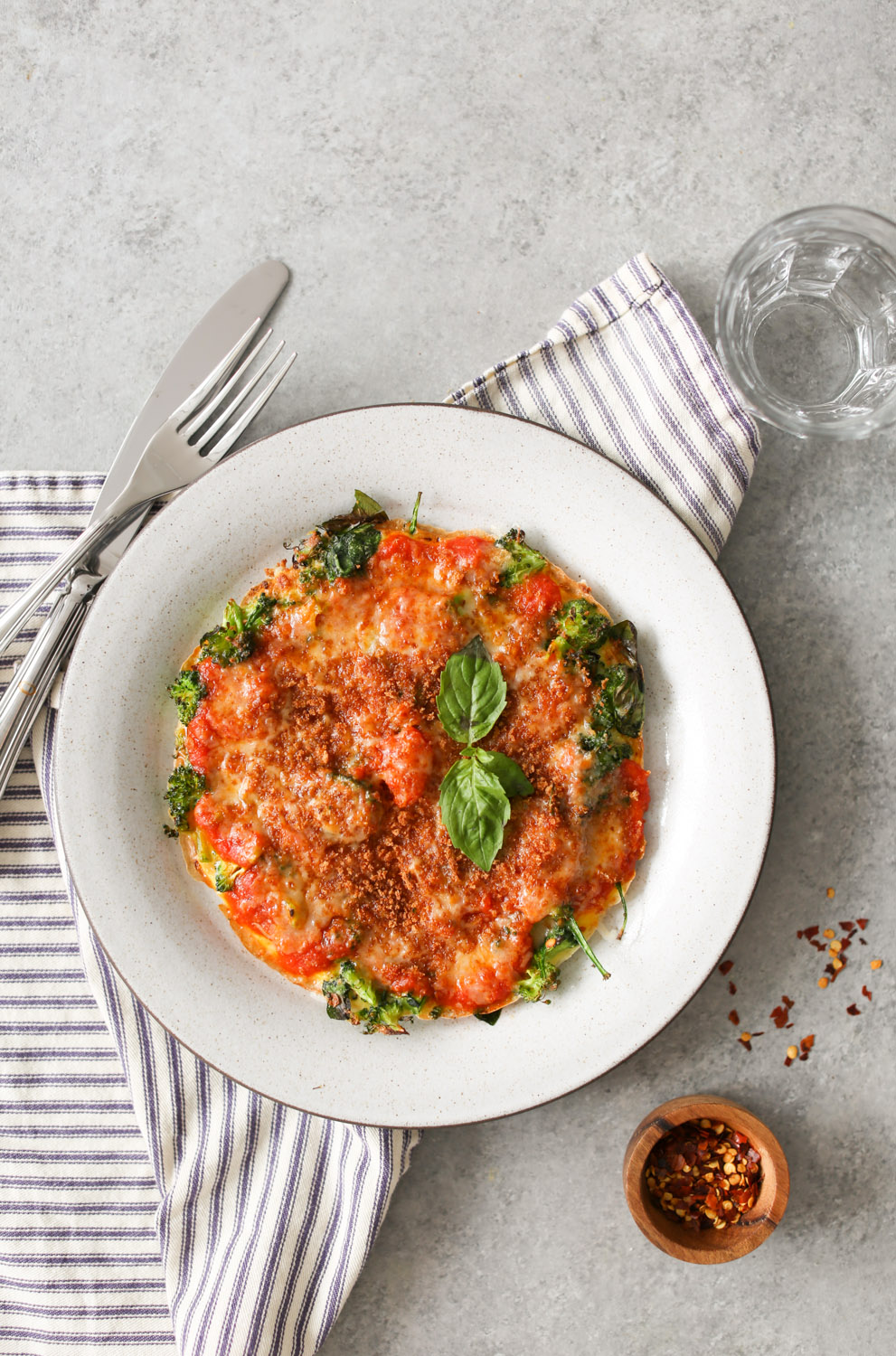 Personal Broccoli Parm Frittata