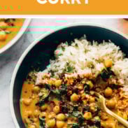 Chickpea curry pin