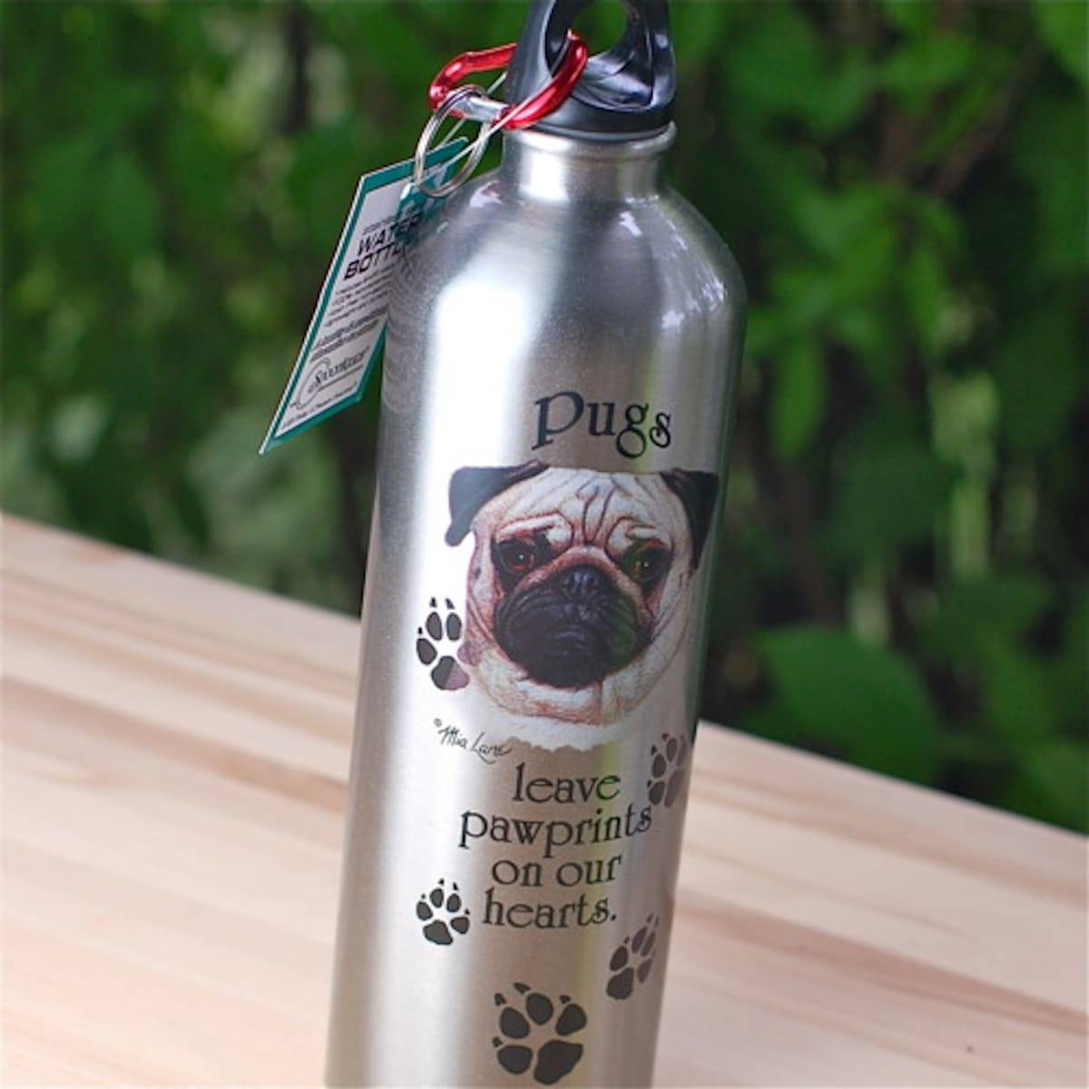Pug water bottle.
